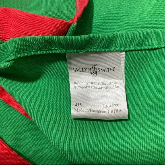 Apron Holiday Christmas Elf Bib Apron Adjustable Ties One Size Kids Green Red - Picture 3 of 11